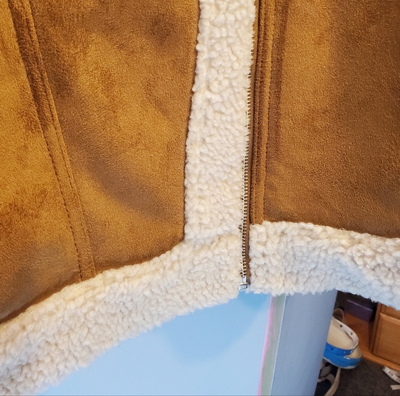 Old Navy Xxl Tall Tan Sherpa Lined Jacket - Picture 5 of 16